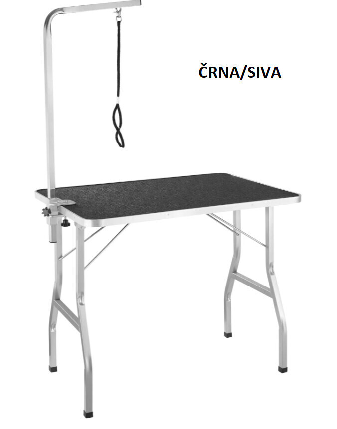 Miza z roko za nego posov - več barv, Barva: Črna/siva