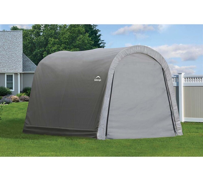 Garažni/skladiščni šotor 9 m² - 3,0 x 3,0 x 2,4 m - SIVA