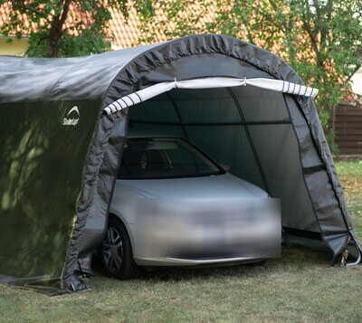 Garažni/skladiščni šotor 18,3 m² - 6,1 x 3,0 x 2,4 m - ZELENA