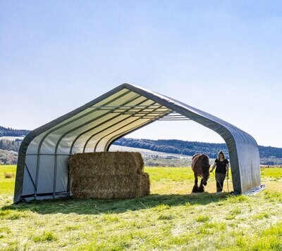 Pašni šotor 49,64 m² - 730 x 670 x 380 cm - ZELENA