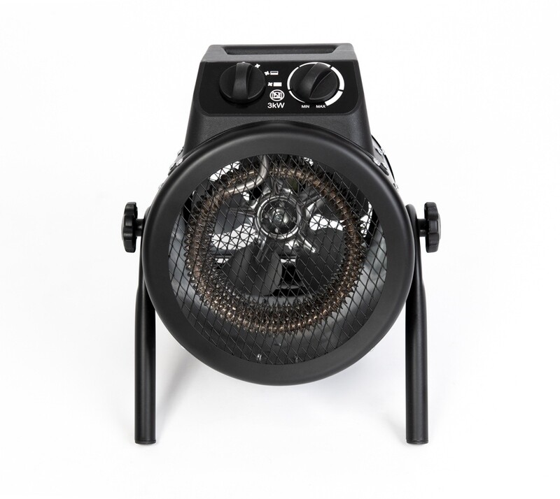 Ventilatorski grelec Ikarus 3000 W - 25 x 29 x 33 cm - ogrevalna površina 60 m³