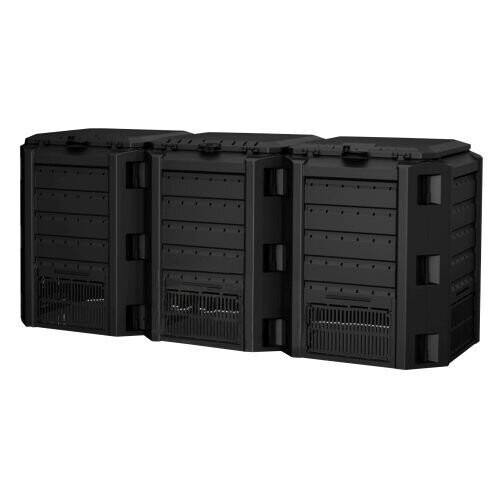 Kompostnik 3 x 400 litrov - ČRNI