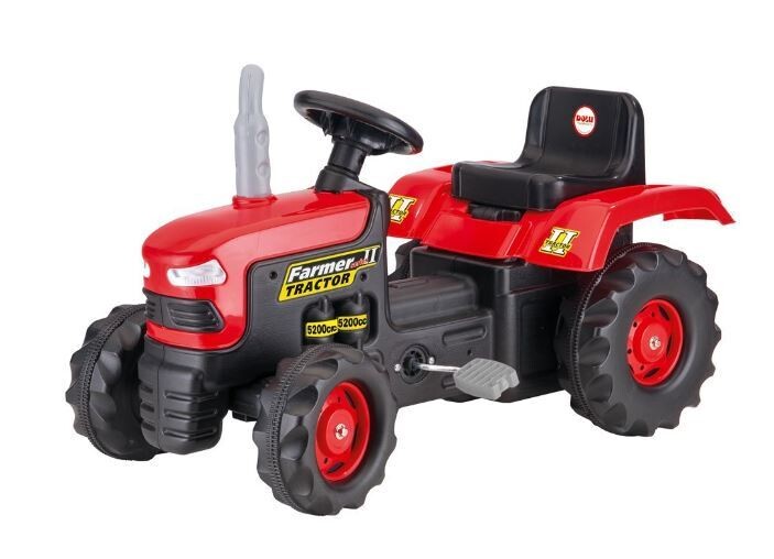 Traktor na pedala - rdeč