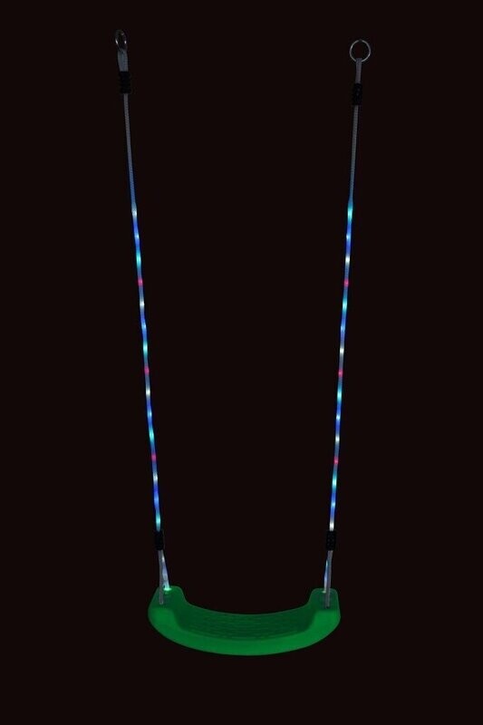 Plastična gugalnica z LED lučkami - zelena