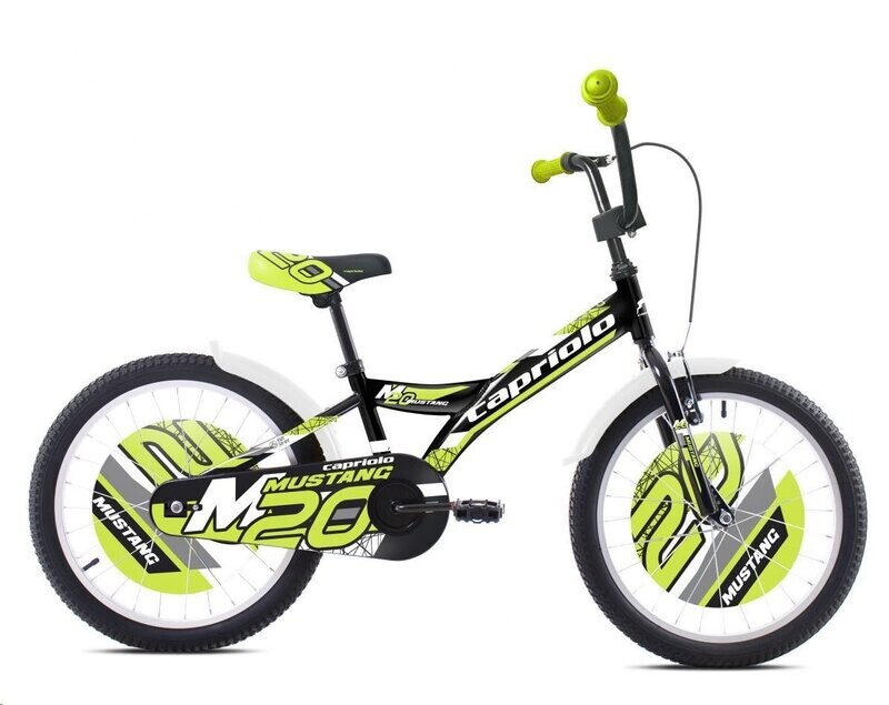 Otroško kolo MUSTANG BMX 20&quot; - zeleno-črn