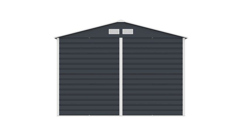 Vrtna kovinska hiška-uta-lopa 4,84 m² - 2,7 m x 1,8 m - ANTRAZIT