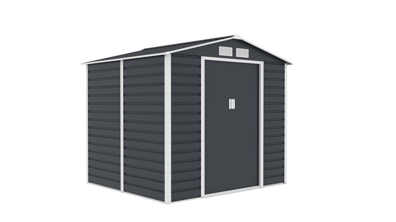 Vrtna kovinska hiška-uta-lopa 3,67 m² - 2,0 m x 1,8 m - ANTRACIT