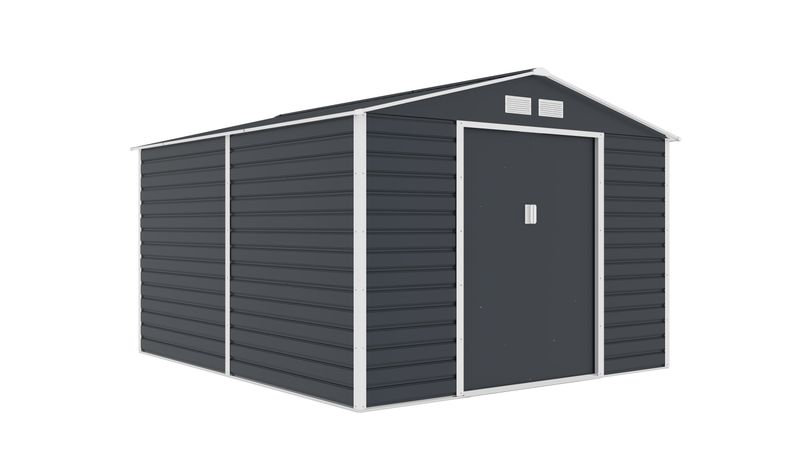 ​Vrtna kovinska hiška-uta-lopa 8,25 m² - 2,7 m x 3,1 m - ANTRAZIT