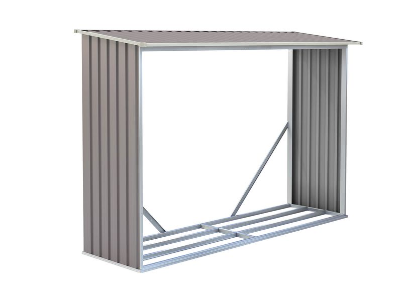 Stojalo za drva G21 WOH 181 - 242 x 75 cm, SIVA