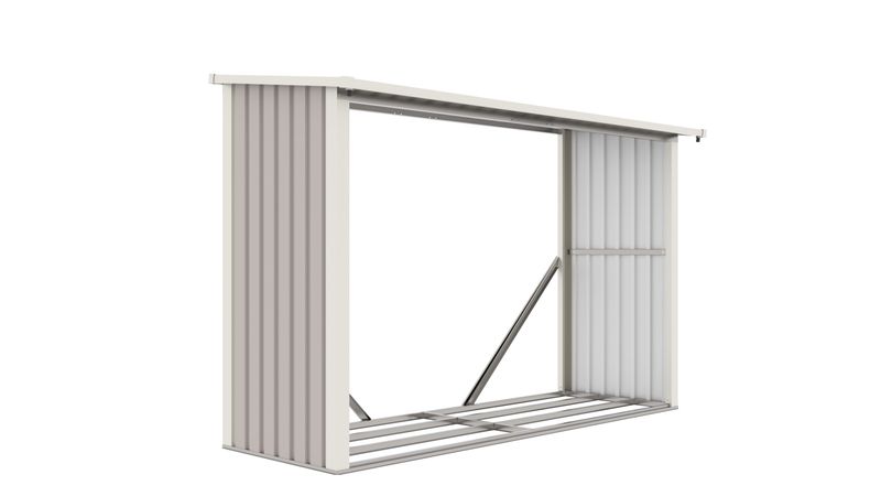 Stojalo za drva G21 WOH 335 - 242 x 89 cm, SIVA