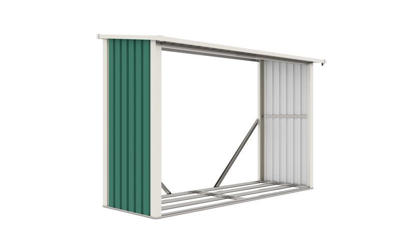 Stojalo za drva G21 WOH 335 - 242 x 89 cm, ZELENA