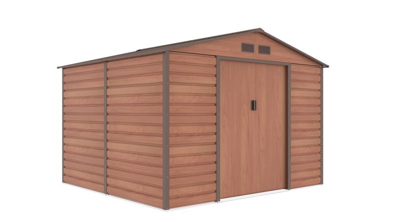 ​Vrtna kovinska hiška-uta-lopa 6,54 m² - 2,7 m x 2,5 m - RJAVA
