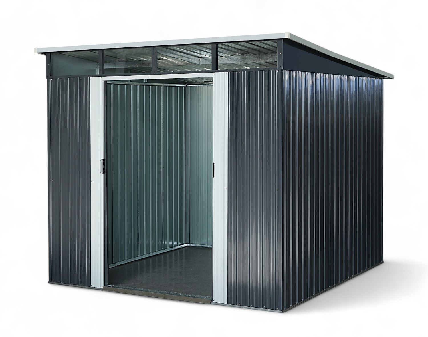 ​Vrtna kovinska hiška-uta-lopa 5,6 m² – 2,39 m x 2,36 m - ANTRACIT