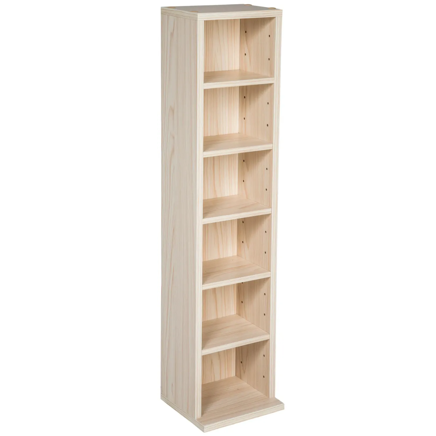 CD / DVD regal v videzu lesa - 90 x 21 x 20 cm, Barva: Bukev