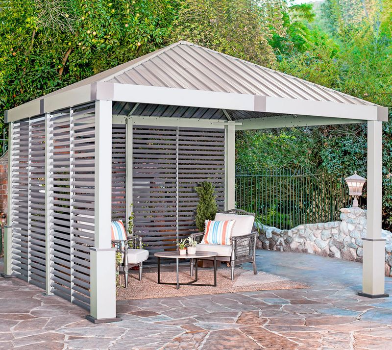 Aluminijasti paviljon Nanda | 363 x 363 x 313 cm |
