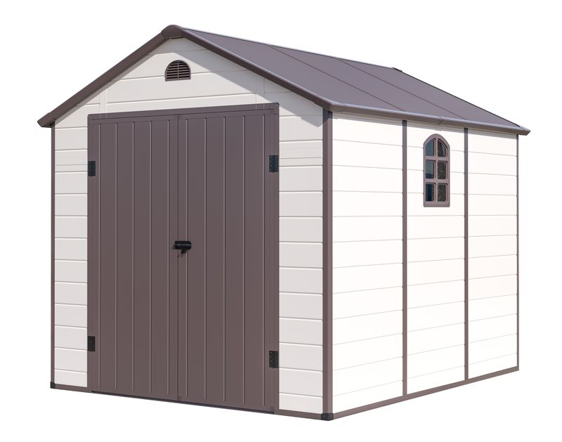 Vrtna hiška-uta G21 Boston 6,70 m² - 241 x 278 cm, plastika, bež