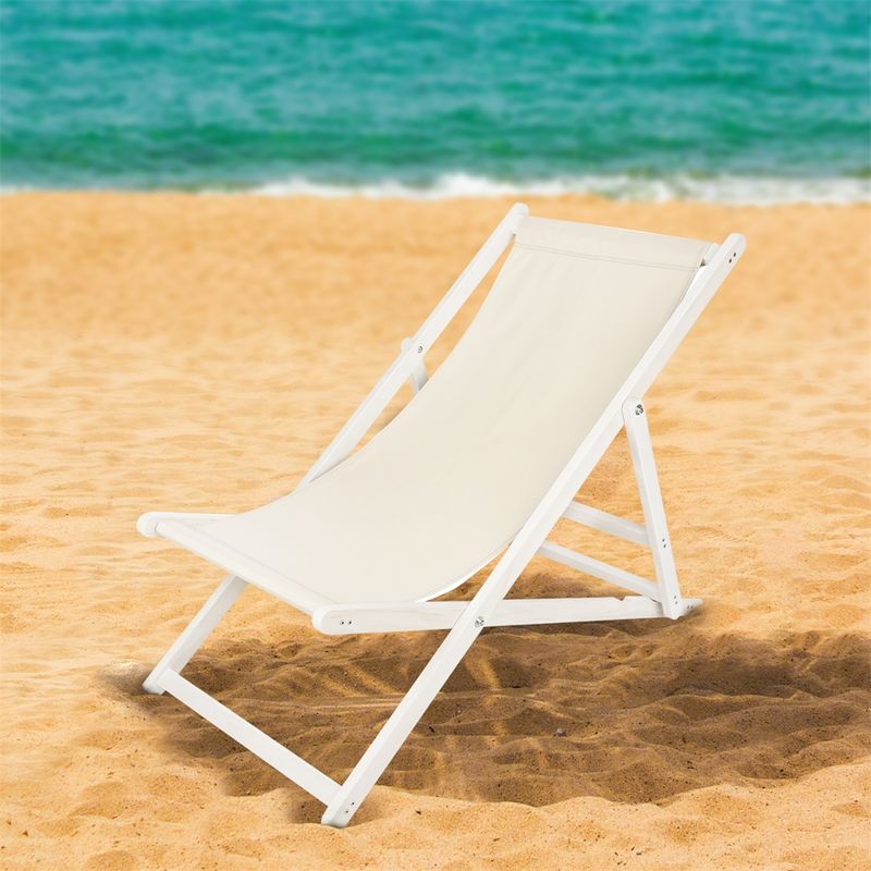 Ležalnik za plažo - bež