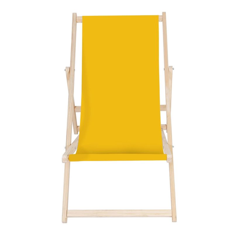 Ležalnik za plažo - rumen