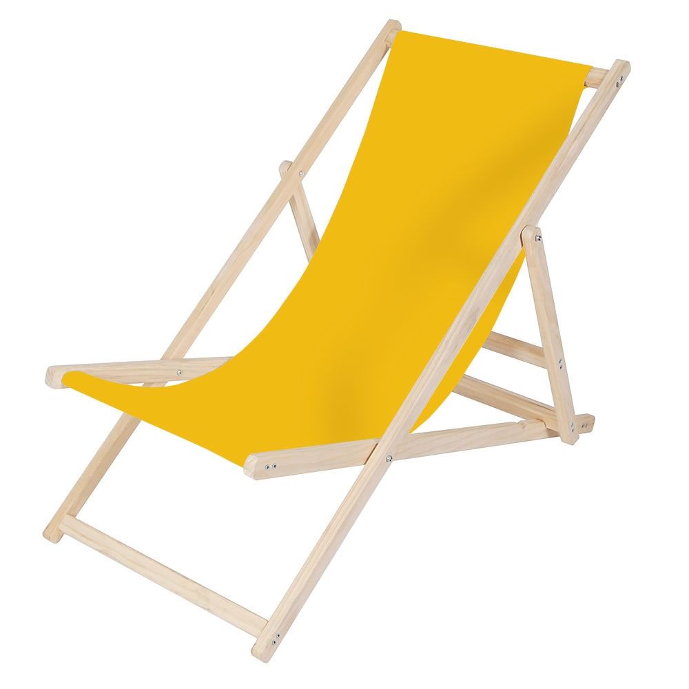 Ležalnik za plažo - rumen