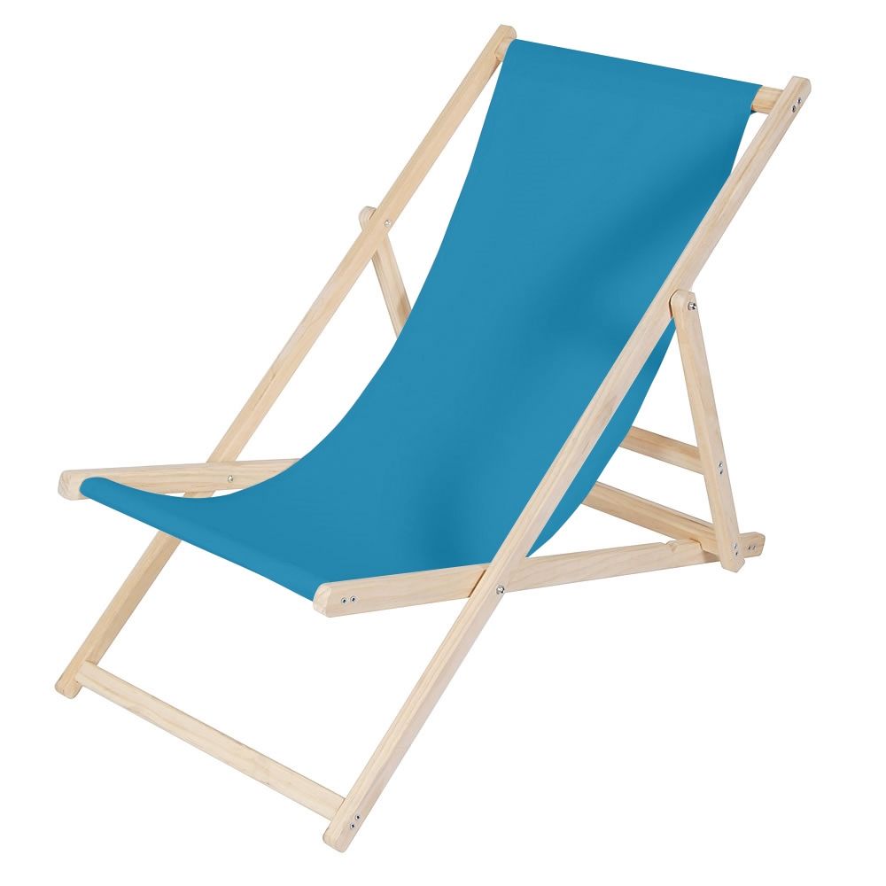 Ležalnik za plažo - svetlo moder