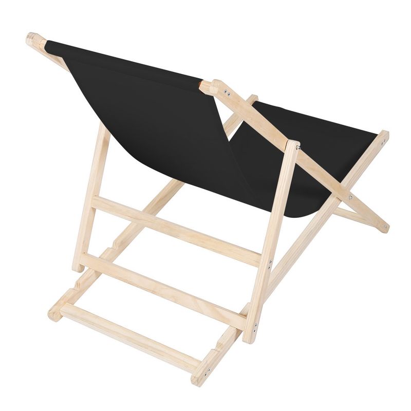 ​Ležalnik za plažo - črn