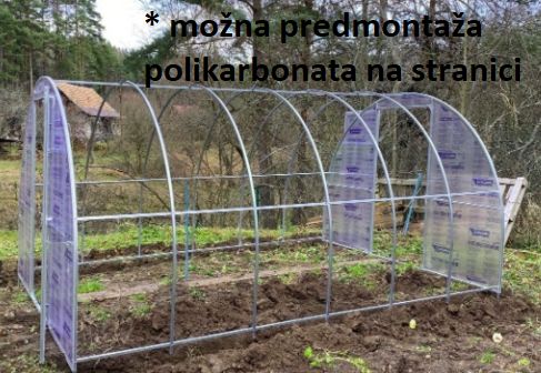 Top Rastlinjak AGROSFERA GOLIAŠ širina 3m - nosilnost 180 kg/m² - Z DOSTAVO