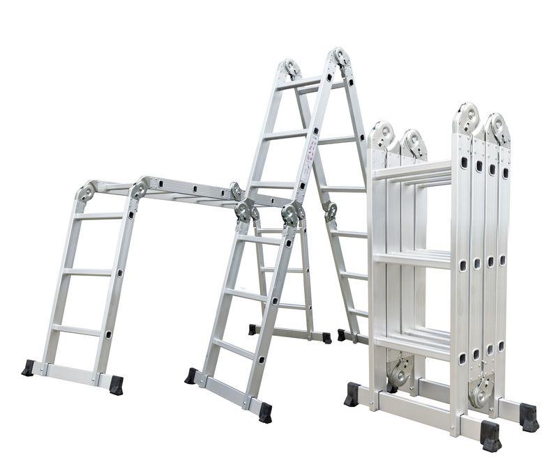 Večfunkcijska aluminijasta lestev 4x3-3.7M