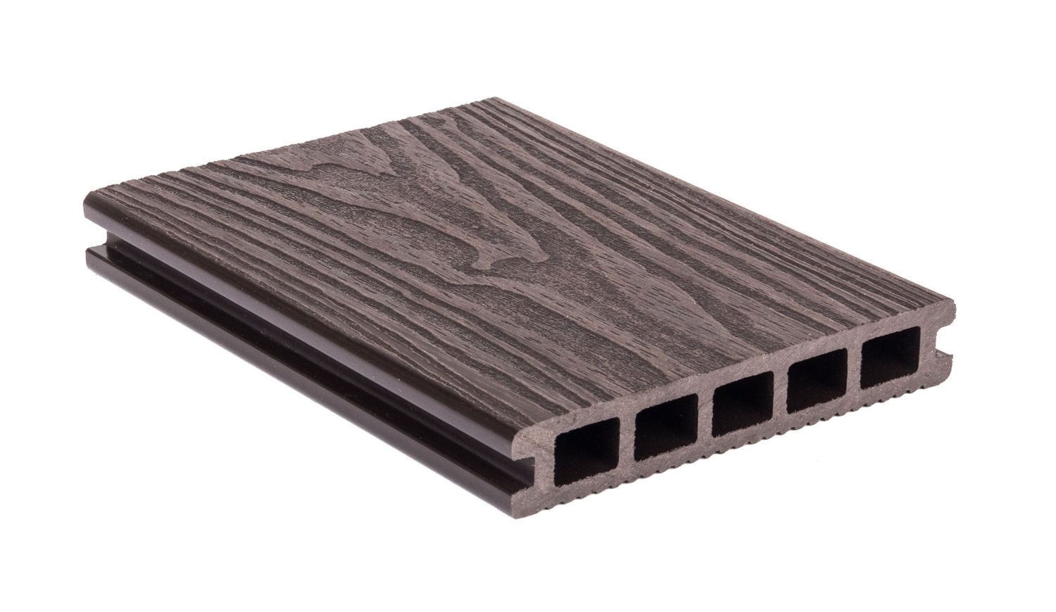WPC terasna deska 2,5 x 14,8 x 300 cm, temni les