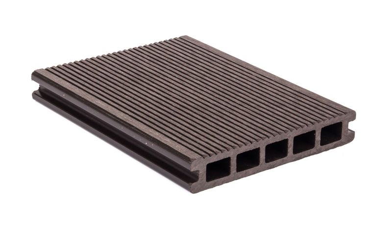 WPC terasna deska 2,5 x 14,8 x 400 cm, temni les
