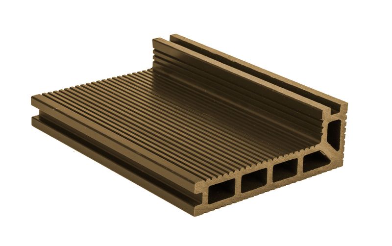 Končna WPC terasna deska 2,5 x 14 x 400 cm, Cumaru