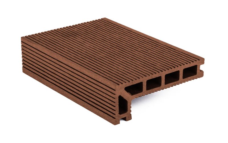 Končna WPC terasna deska 2,5 x 14 x 400 cm, češnja