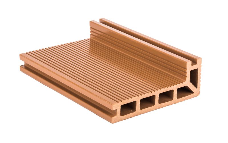 Končna WPC terasna deska 2,5 x 14,8 x 400 cm, svetel les