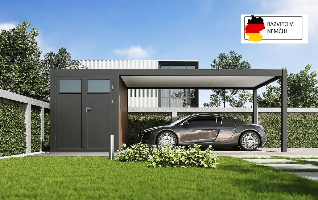 TOP ALU CARPORT – AVTO NADSTREŠEK + LOPA (UTA) – 3 x 7,2m