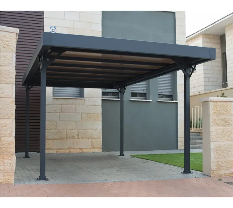 Aluminijasti nadstrešek za avto Palma - 497 x 293 x 224 cm