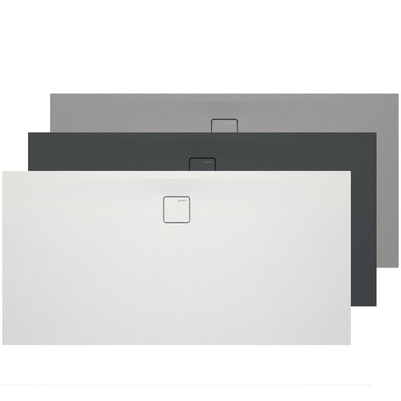Aquaestil tuš kad Stone DeLuxe 180×90 (centralni odtok), črna