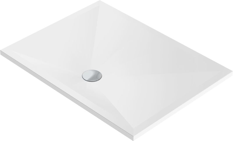 Aquaestil tuš kad Flat 160x90, bela