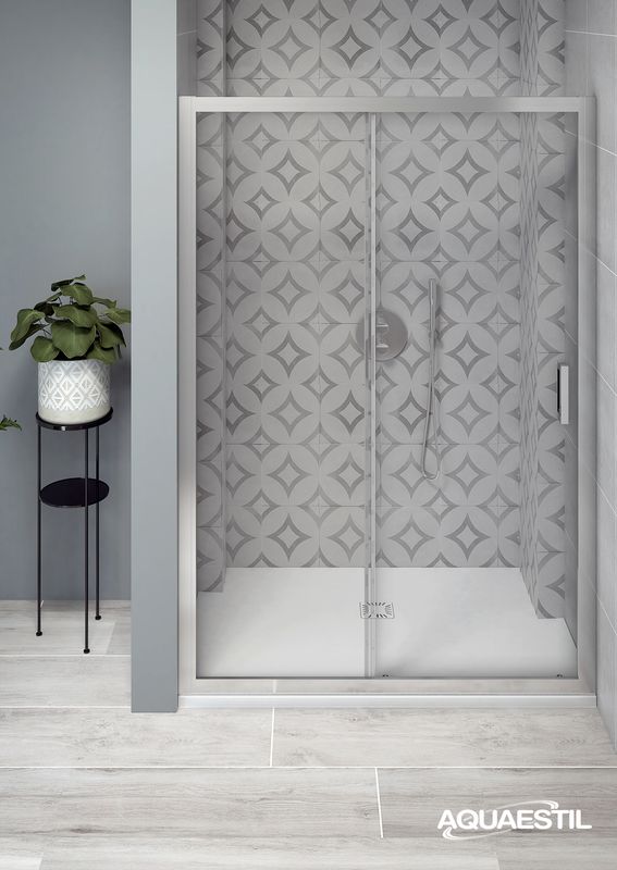 Aquaestil tuš kad Tempo DeLuxe 80×80, bela