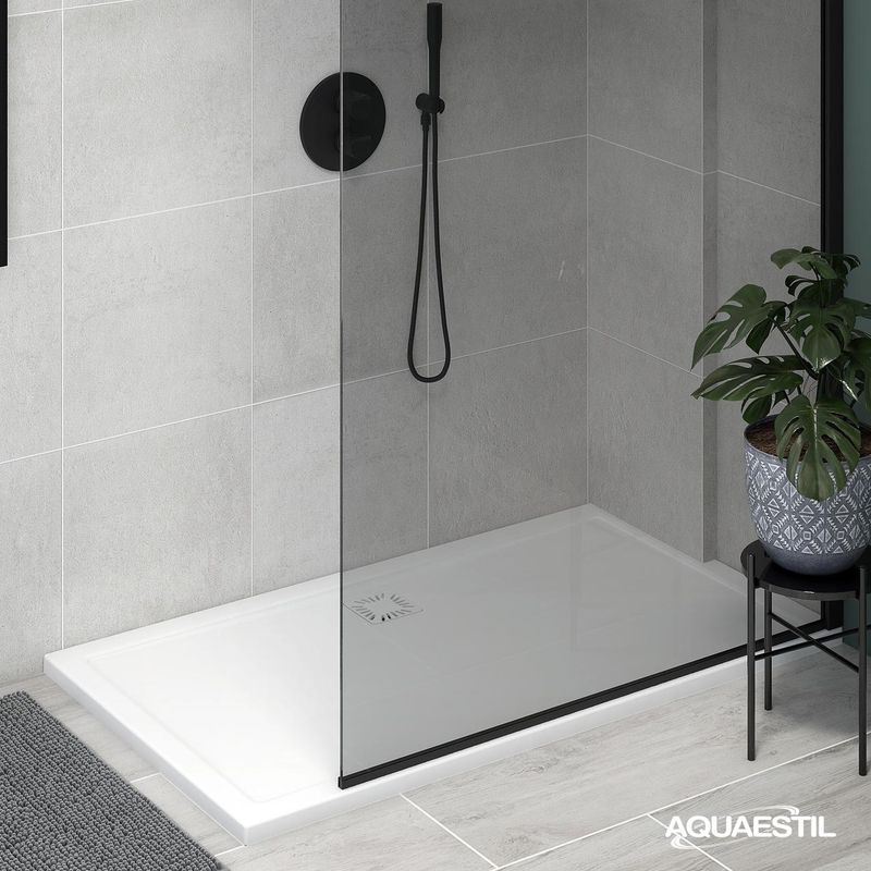 Aquaestil tuš kad Teso DeLuxe 120×90, bela