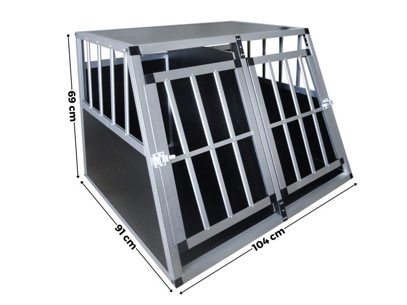 DVOJNI box - kletka za psa 104 x 91 x 69 cm