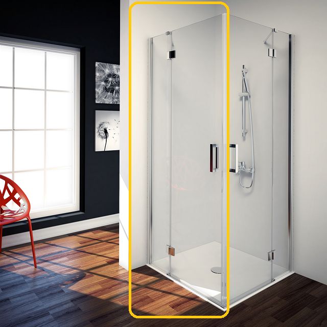 Aquaestil tuš vrata Aurora D+ 120, srebrna/prozorno