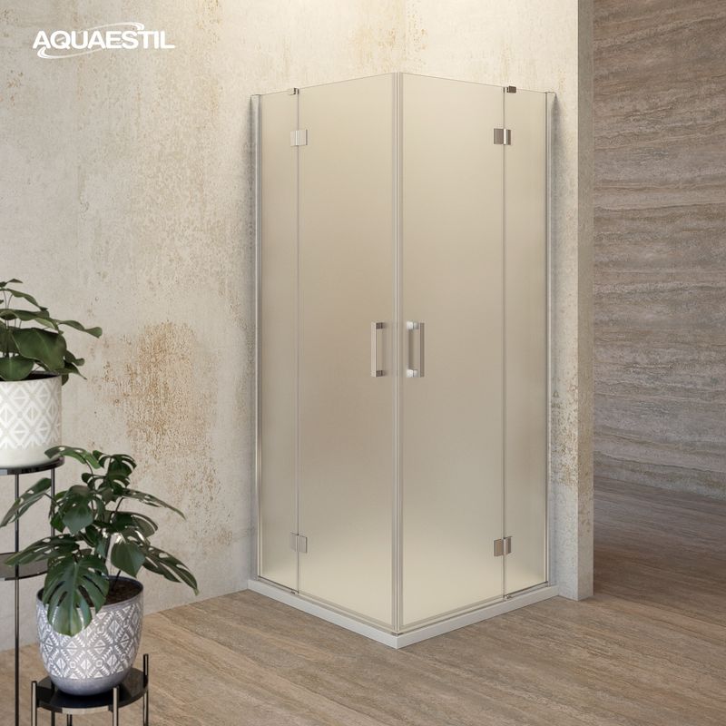 Aquaestil tuš vrata Aurora D+ 160, srebrna/satinirano