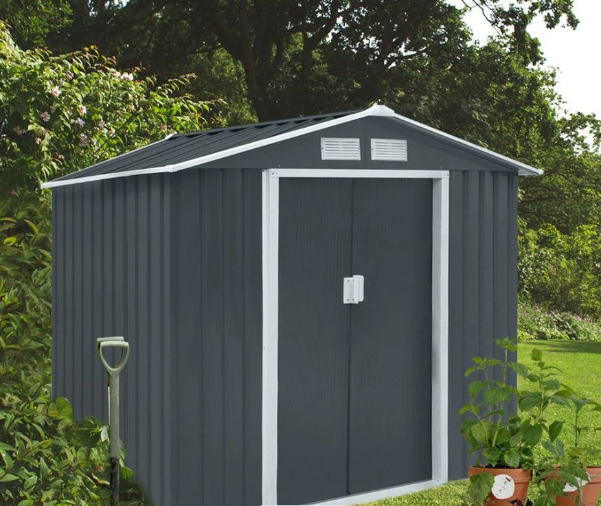 Vrtna kovinska hiška/uta za orodje S100 XL ANTRAZIT - 2,7 m²