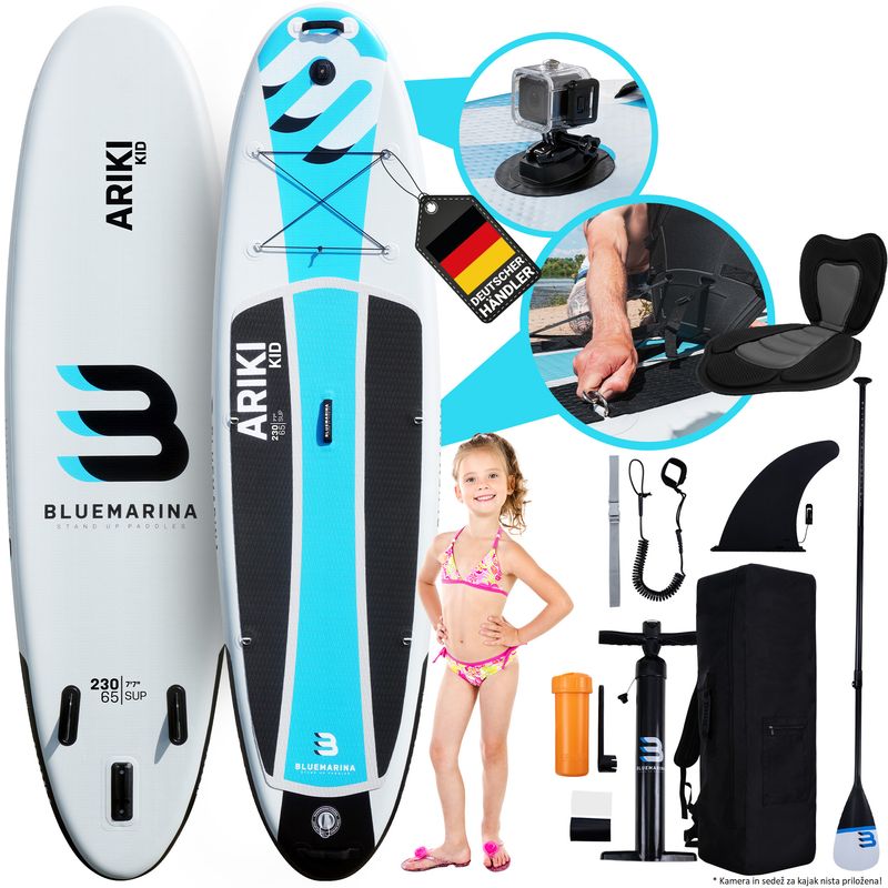 Bluemarina SUP Ariki, Model Classic - OTROŠKA VELIKOST - 230 x 65 x 10 cm