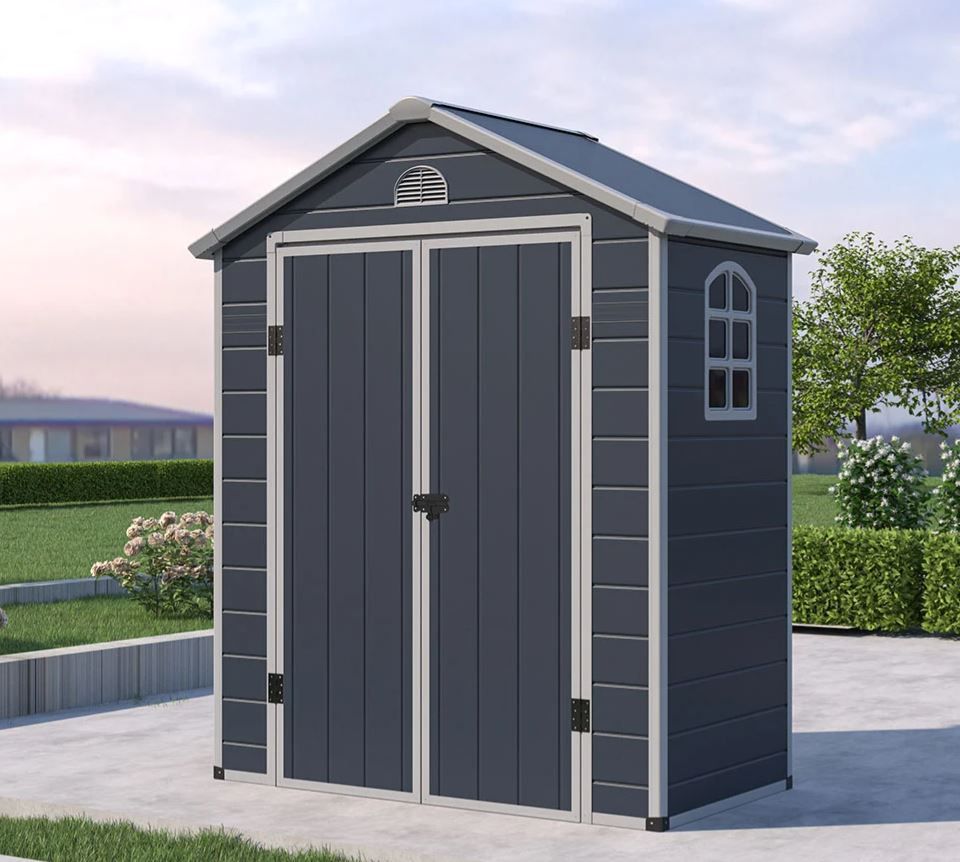 Plastična hiška-lopa-uta Universo M 1,98 m² - 1,90m x 1,04m - ANTRACIT