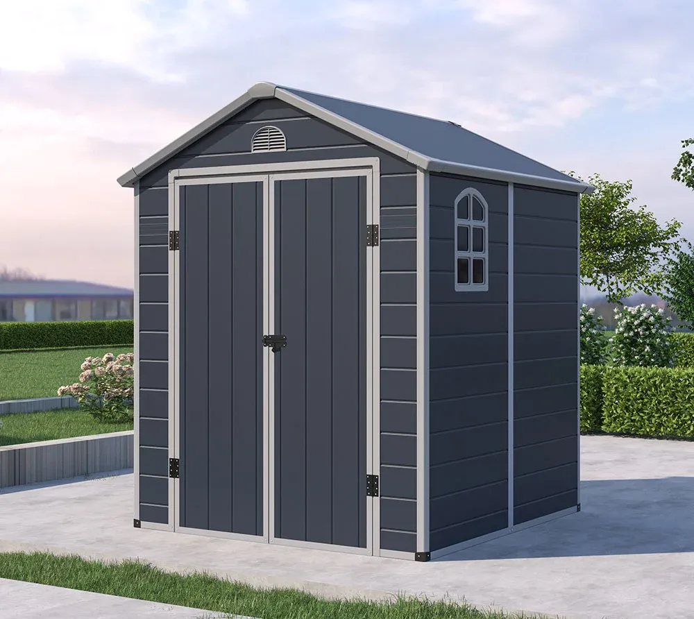 Plastična hiška-lopa-uta Universo XL 3,65 m² - 1,90m x 1,92m - ANTRACIT