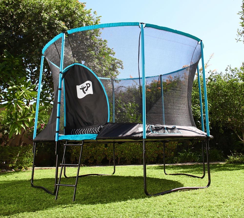 Trampolin Genius z varnostno mrežo - 427 x 427 x 269 cm