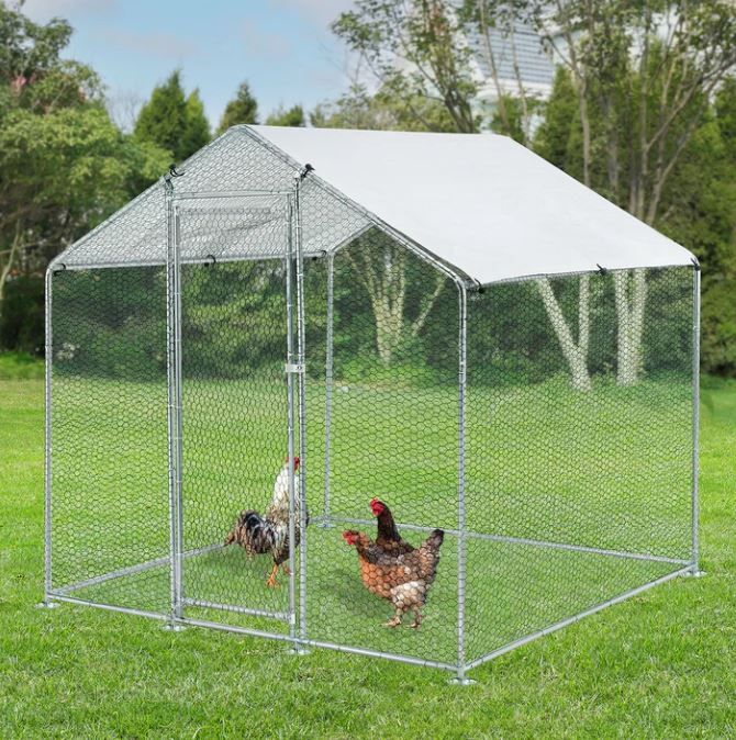 Zunanji boks 2 x 2 x 2 m za male živali - kokoši, goske, zajce...