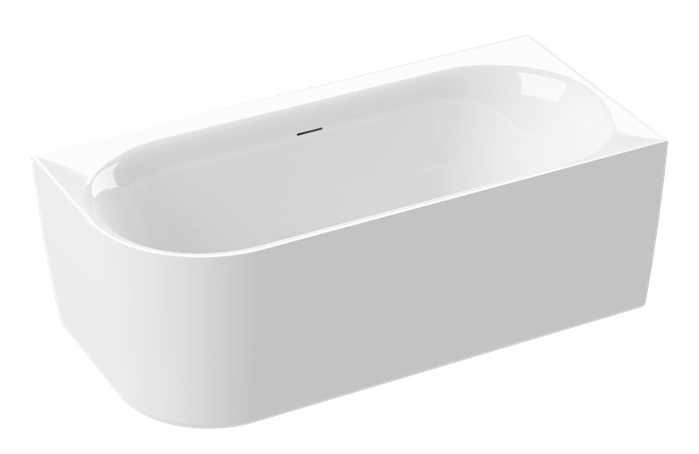 Aquaestil kopalna kad Metauro Free corner L/D 160×75, sijajno bela