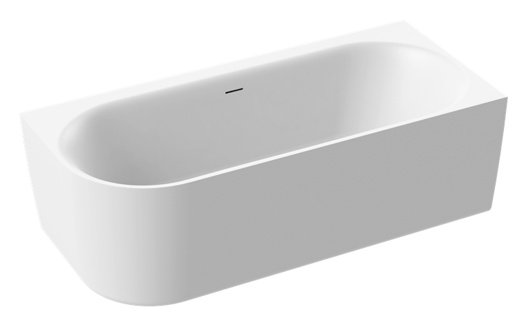 Aquaestil kopalna kad Metauro Free corner L/D 180×80, bela mat, Usmeritev: Leva