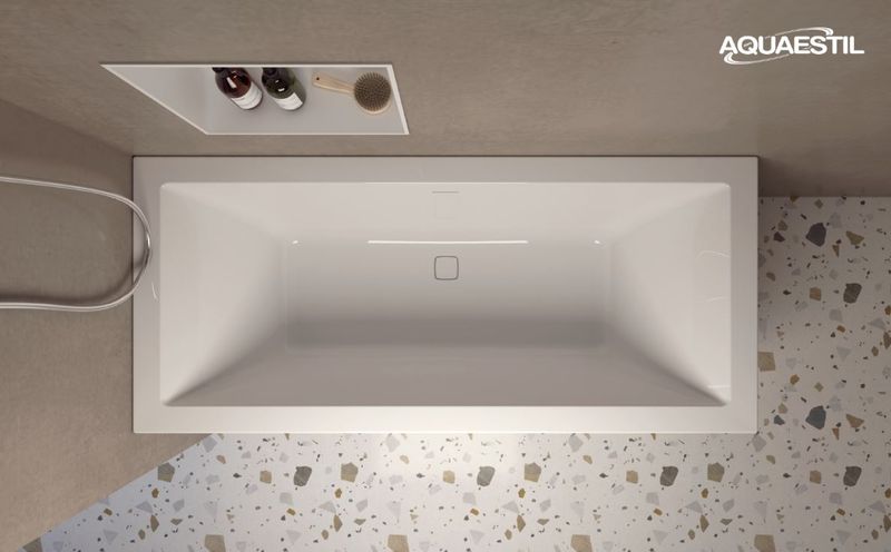 Aquaestil kopalna kad Victoria corner L/D 175×75, sijajno bela